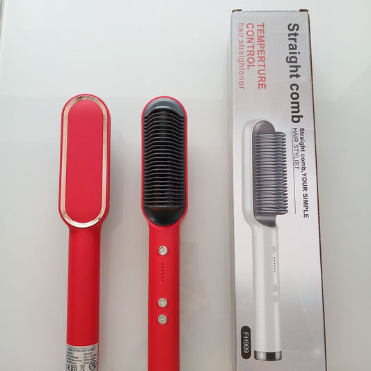 Internal Buckle Straightening Comb And Curling Iron Dual